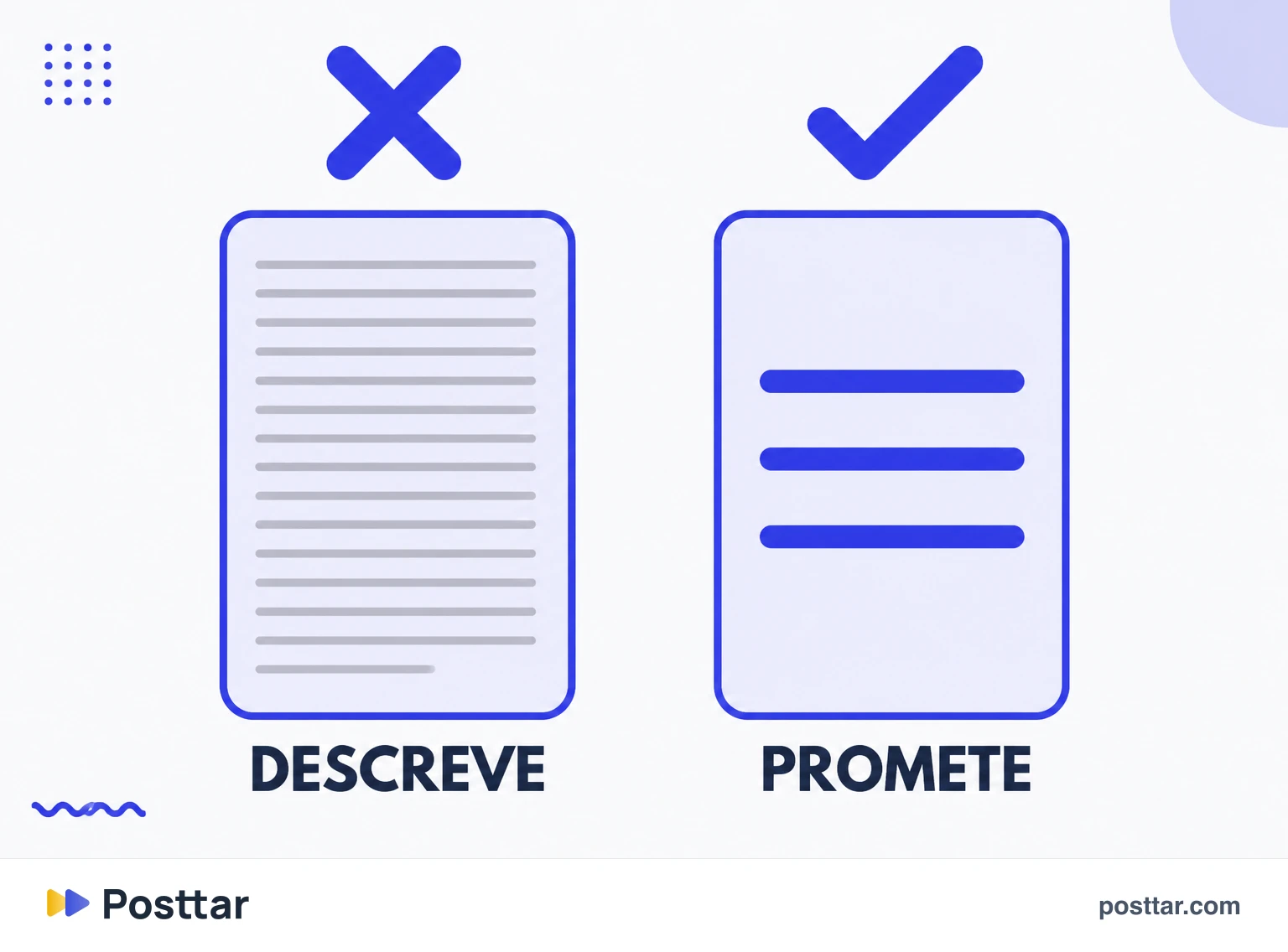 Comparação entre capa que descreve e capa que promete