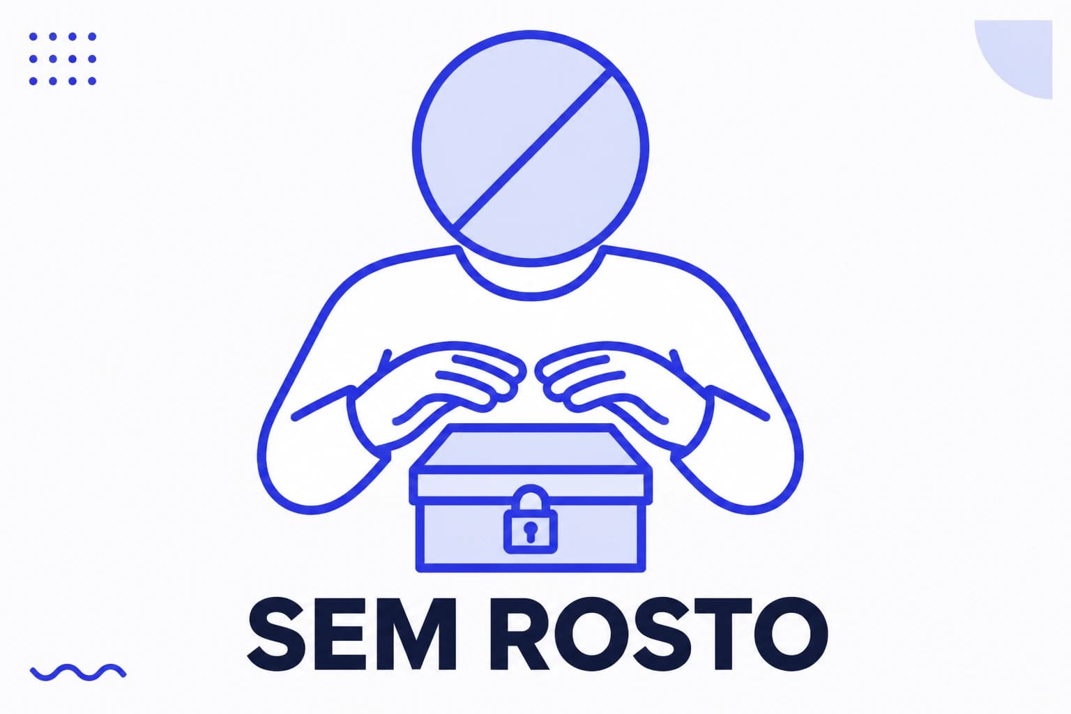 Ilustração de conteúdo sem rosto com mãos e telas