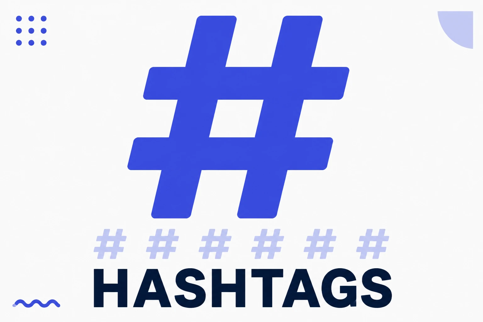 Ilustração do limite de hashtags de uma publicação do Instagram