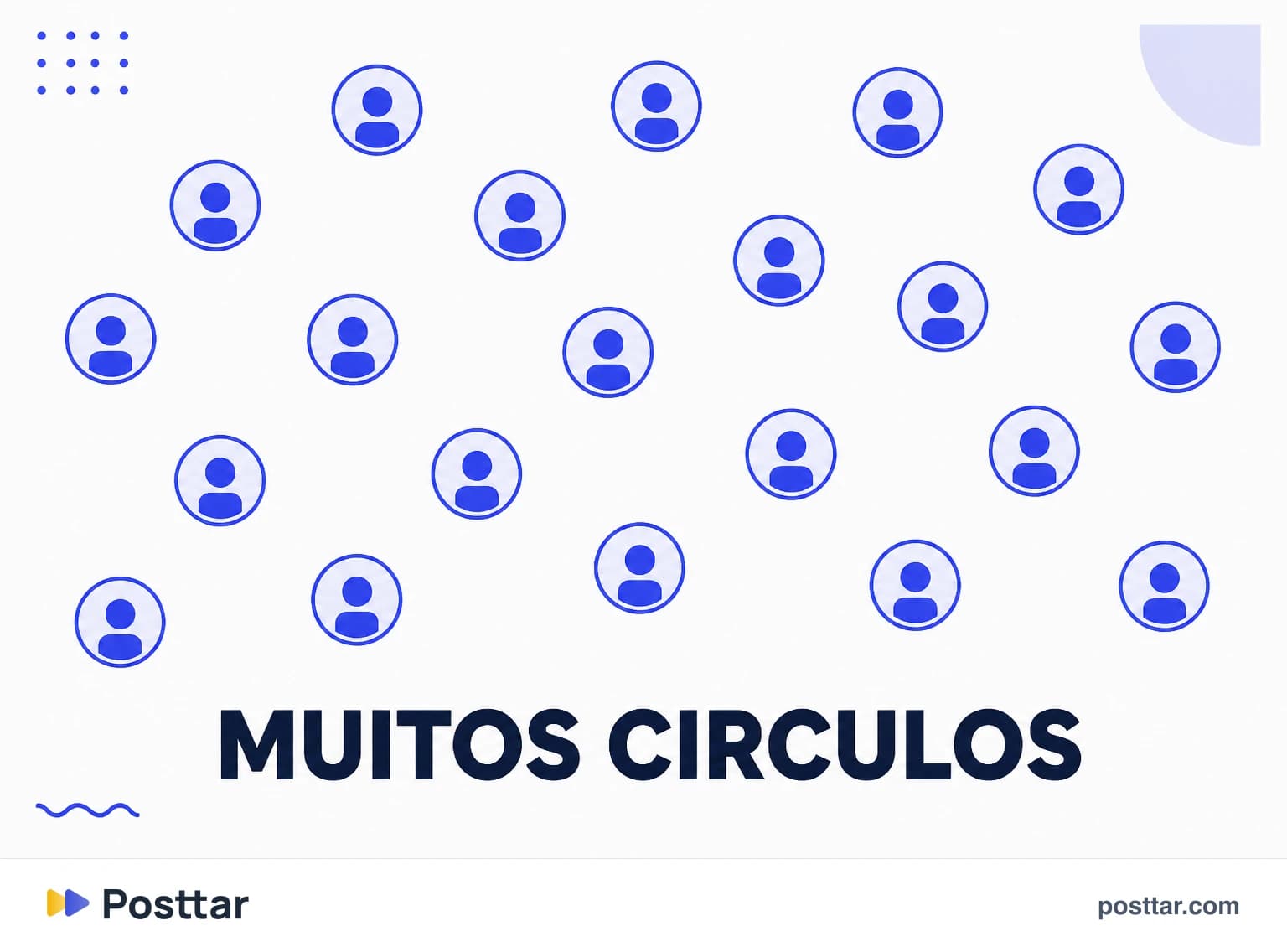 Campanha com muitos criadores nano em círculos diferentes