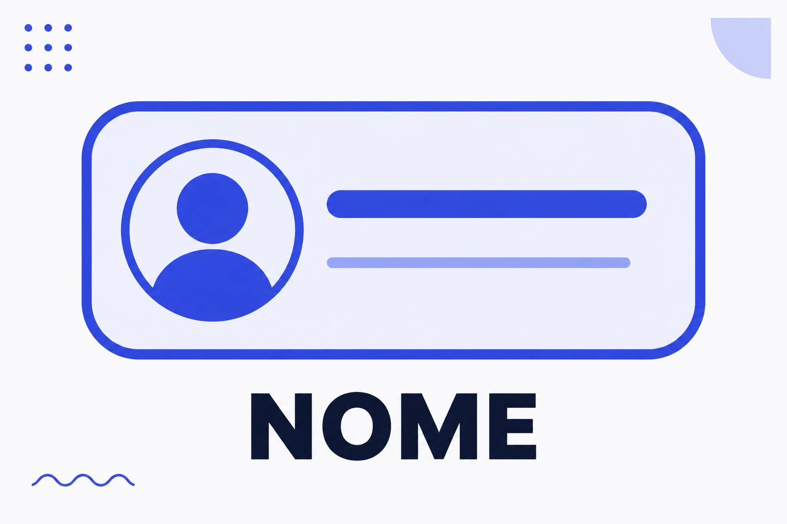 Ilustração do nome de exibição no topo de um perfil do Instagram