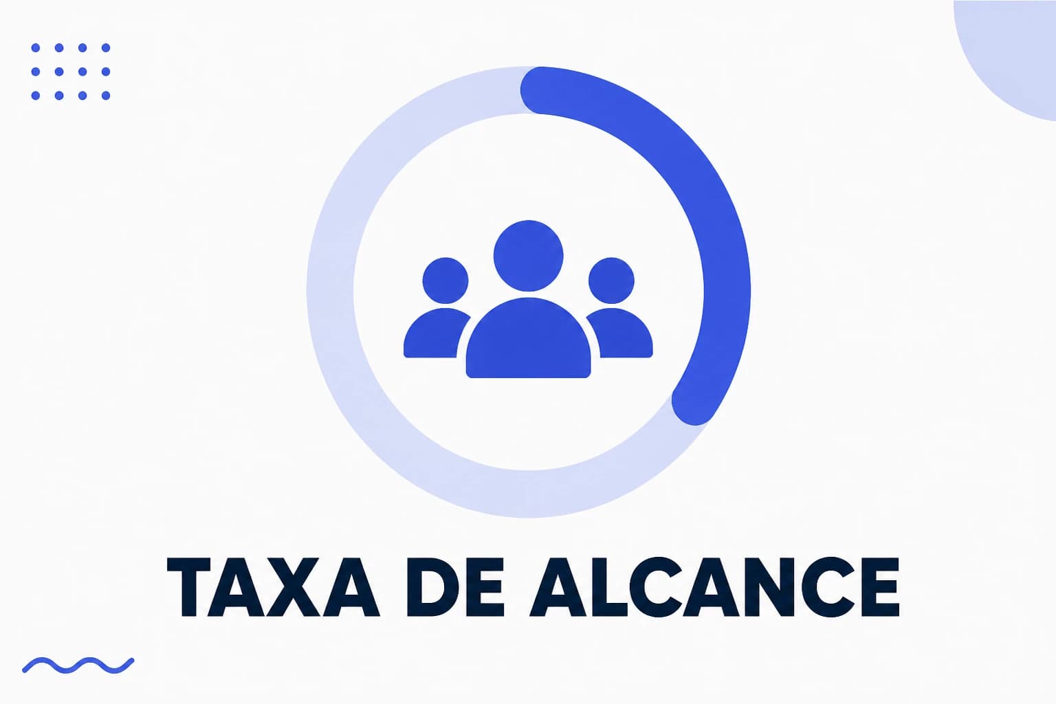 Ilustração da taxa de alcance, com a fatia da base que viu o conteúdo