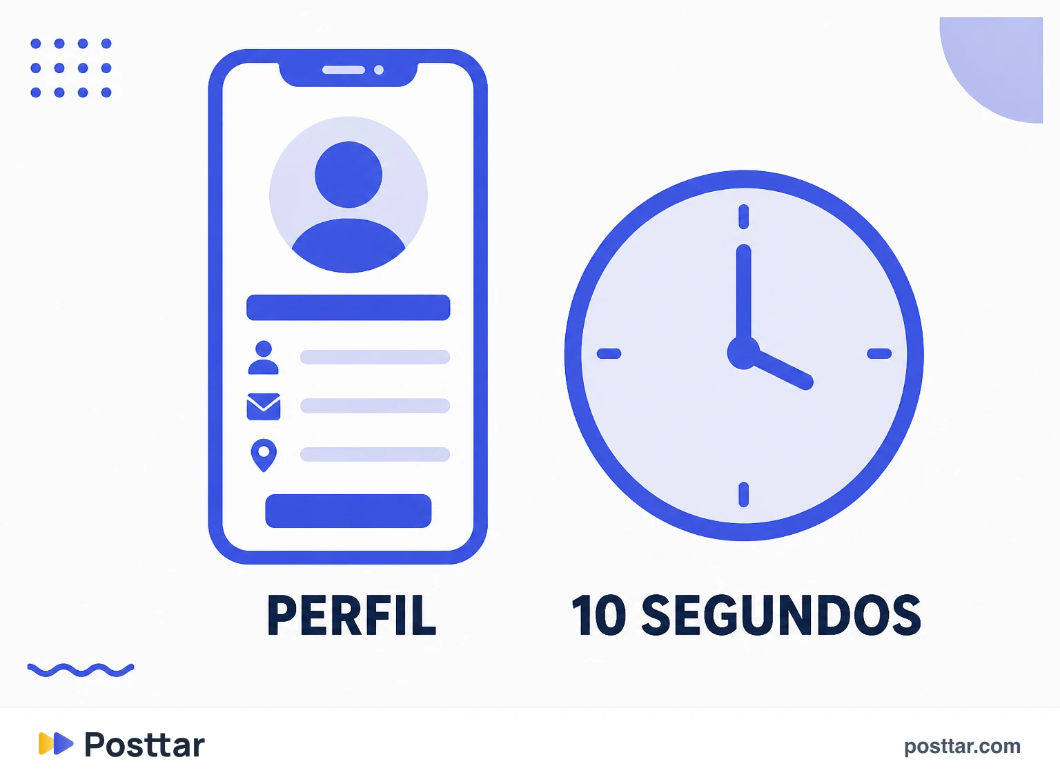 Perfil visto por dez segundos por quem chega de fora